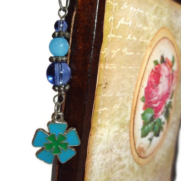 Shepherd Hook Beaded Charm Bookmark Handmade #24 - Picture 4 of 4